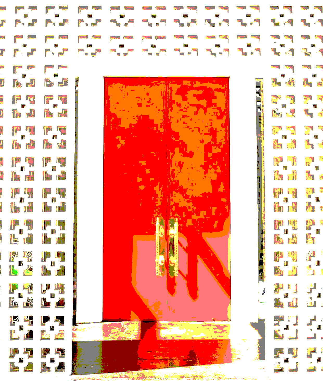 Palm Springs Hotel Art PARKER DOORWAY Framed Printed Artwork Home Decor