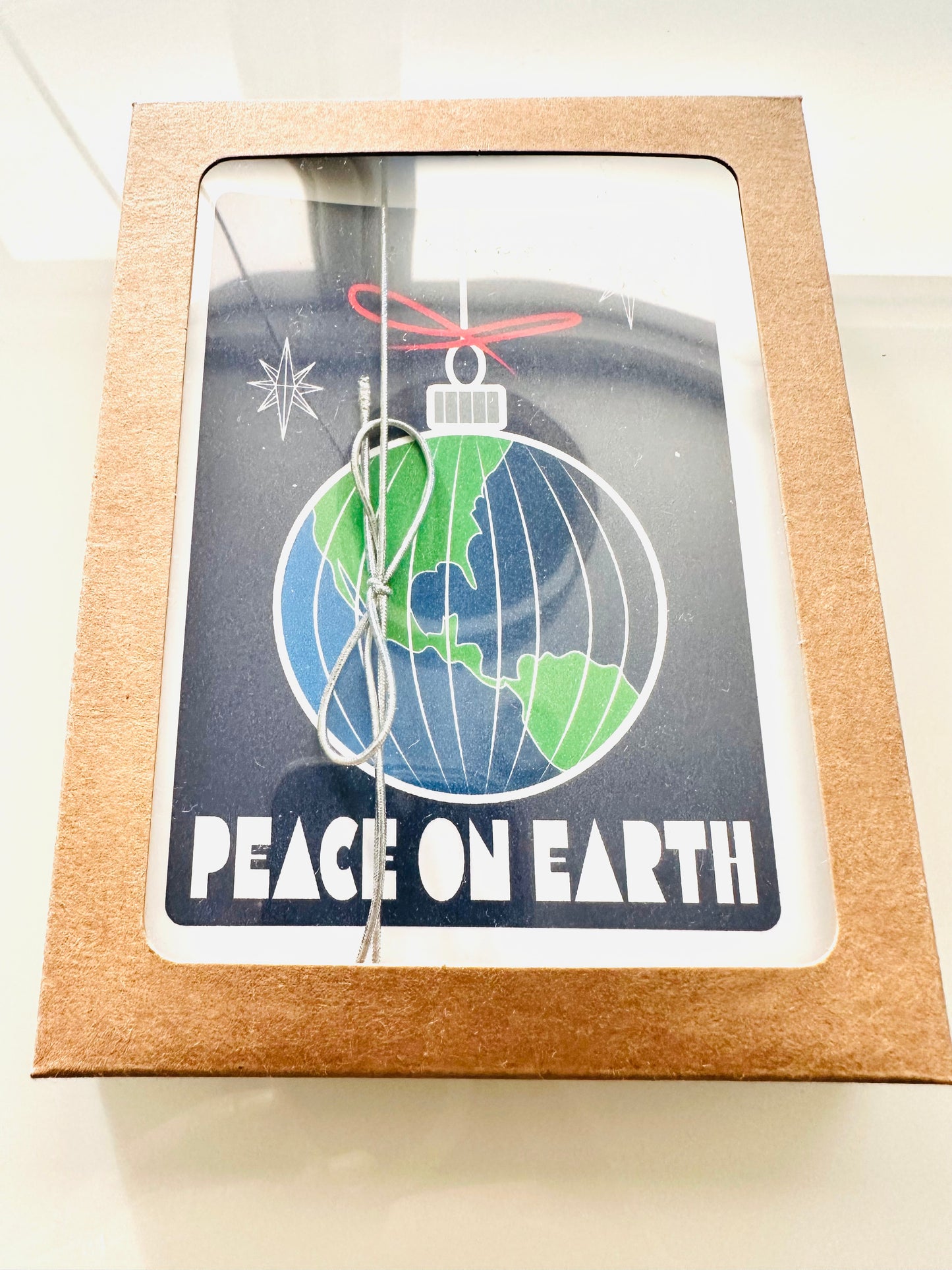PEACE ON EARTH World Orament Holiday Boxed Christmas cards set of 10