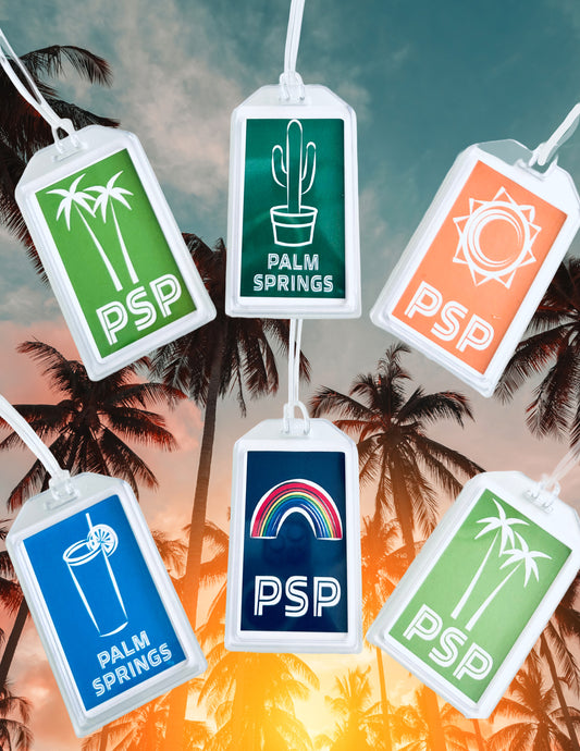 PALM SPRINGS/PSP Airport Code California Cities Luggage & Travel Bag Tags