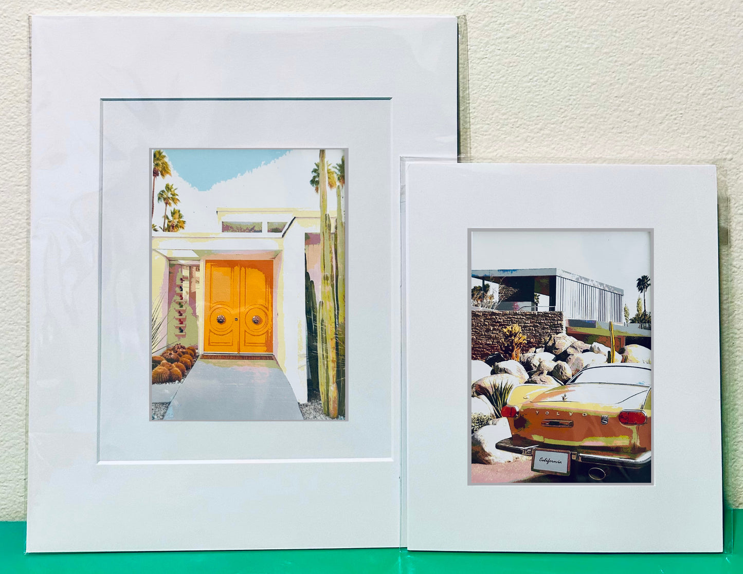 Palm Spring YELLOW DOOR Printed Artwork Home Decor Framed or Matted