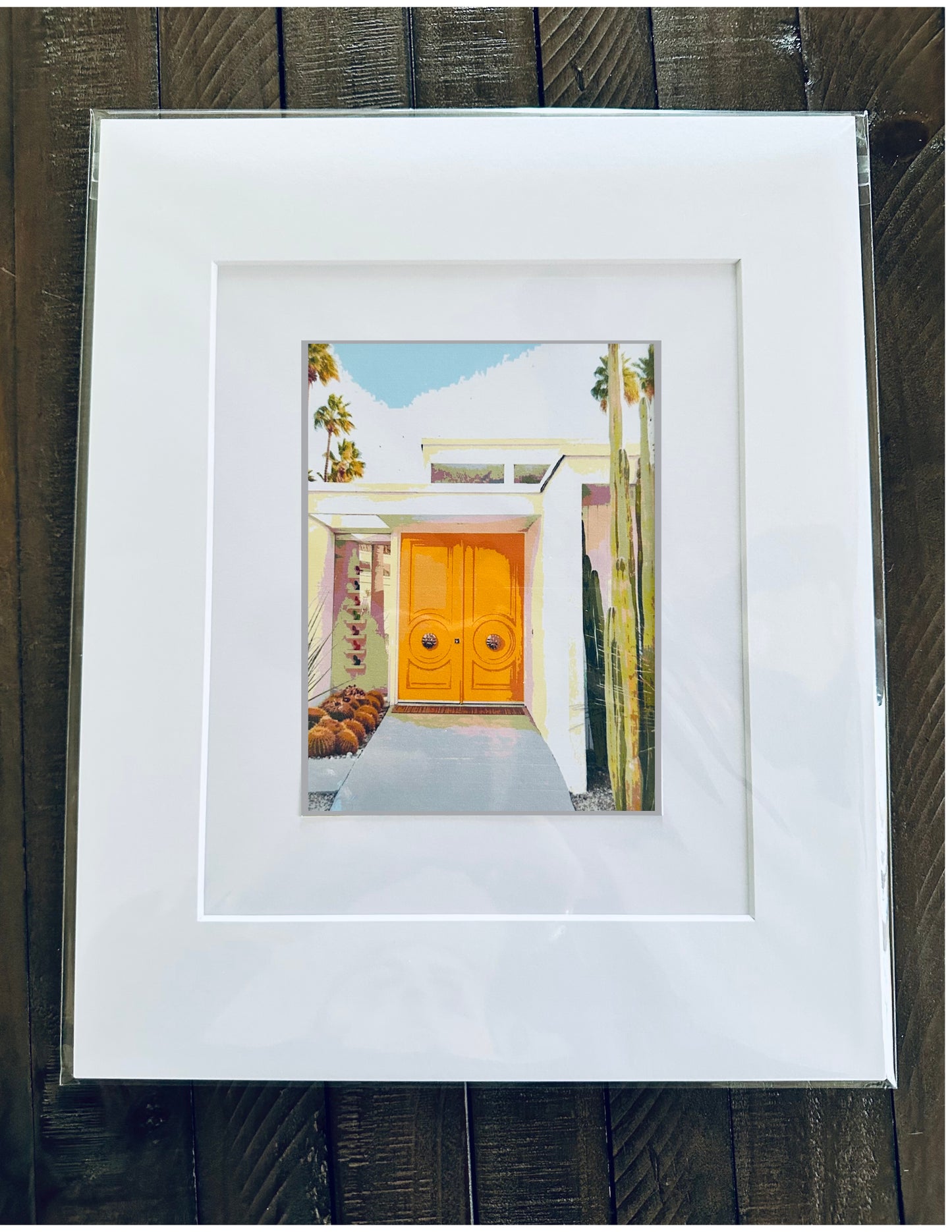 Palm Spring YELLOW DOOR Printed Artwork Home Decor Framed or Matted