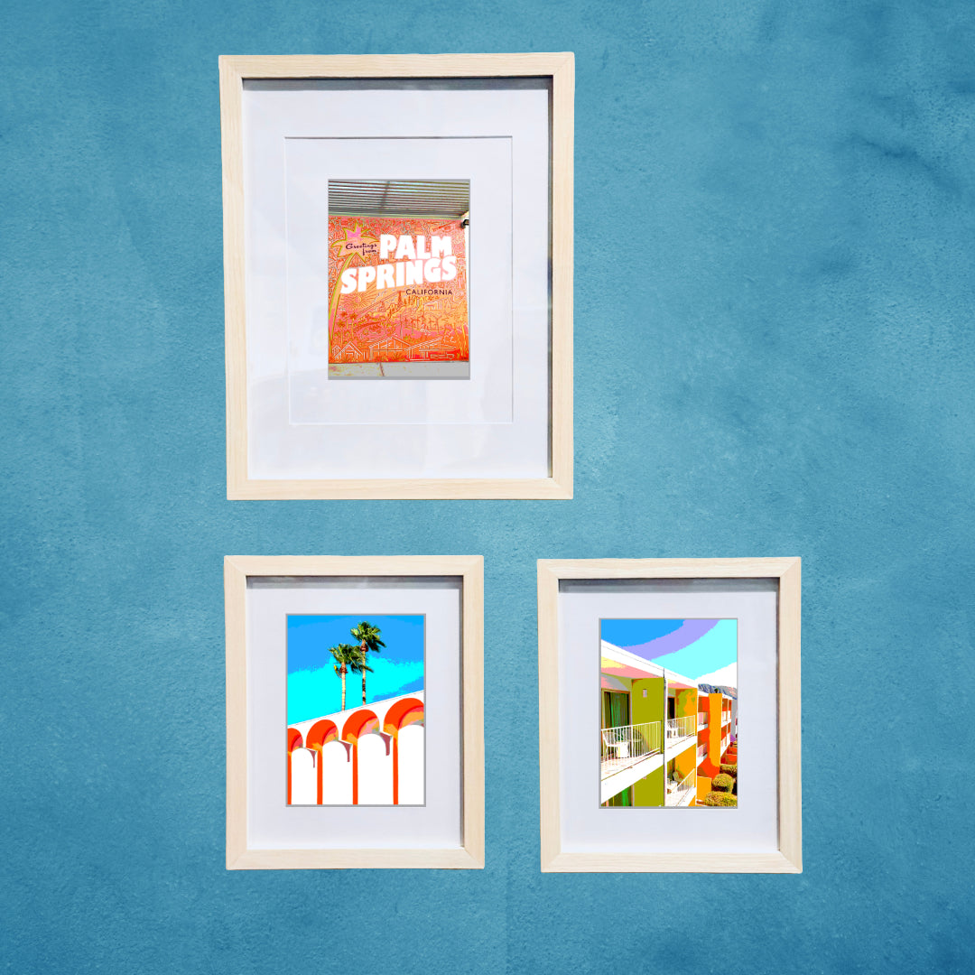 Palm Spring PSP MURAL Printed Artwork Home Decor Framed or Matted