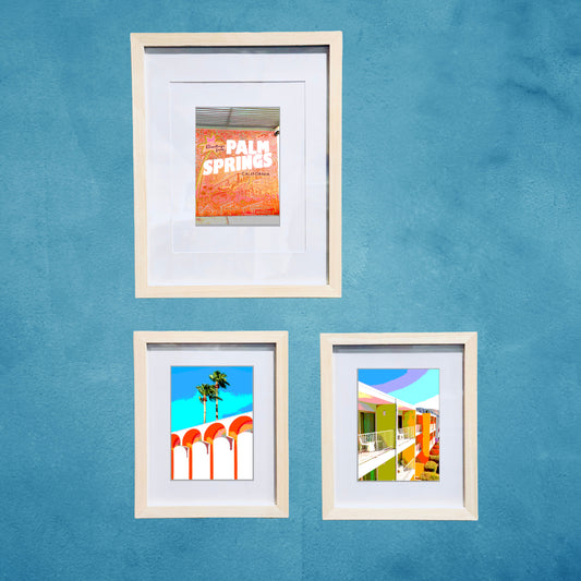 Palm Spring PSP MURAL Printed Artwork Home Decor Framed or Matted