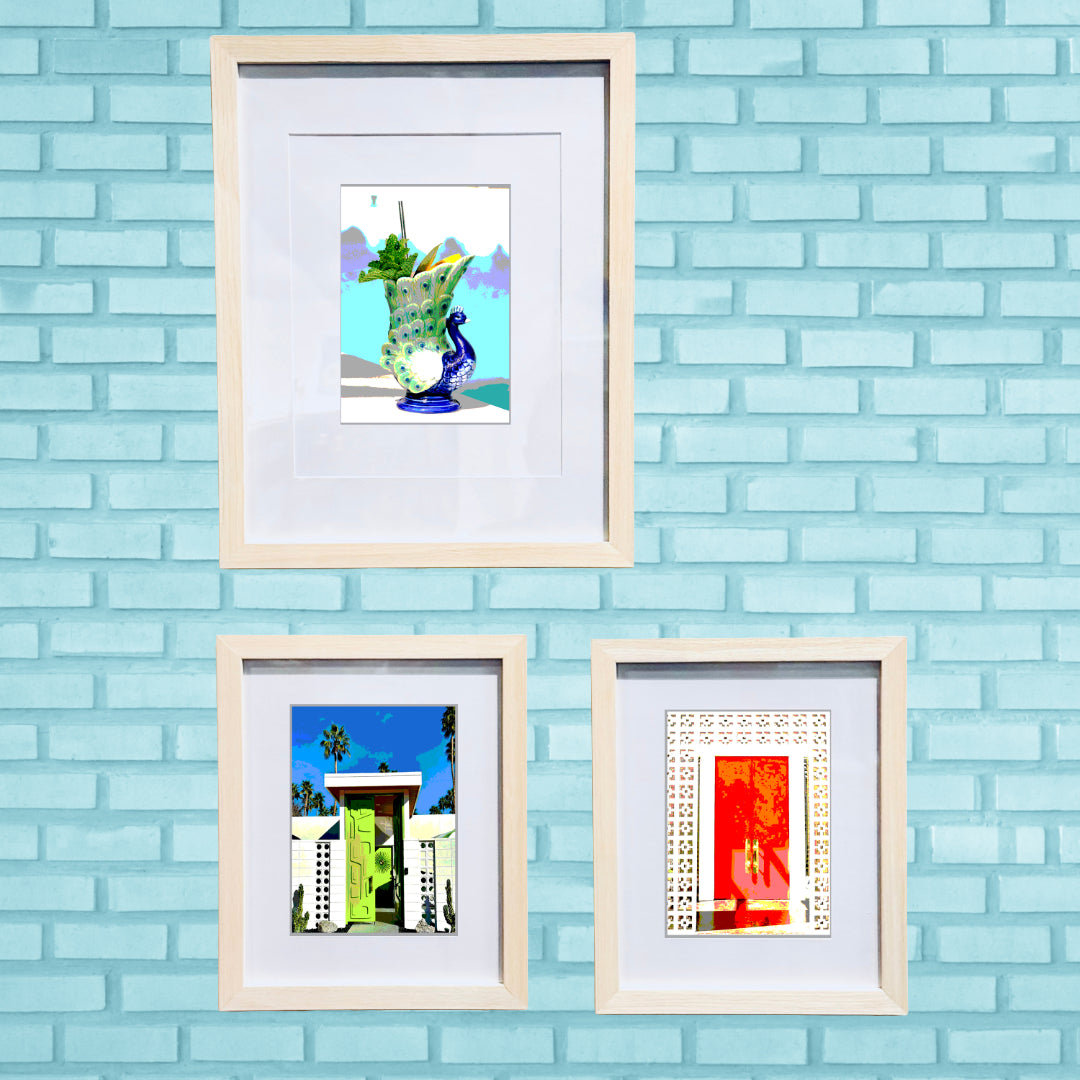 Palm Springs Hotel Art PARKER DOORWAY Framed Printed Artwork Home Decor