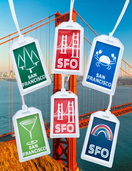 SAN FRANCISCO/SFO Airport Code California Cities Luggage & Travel Bag Tags