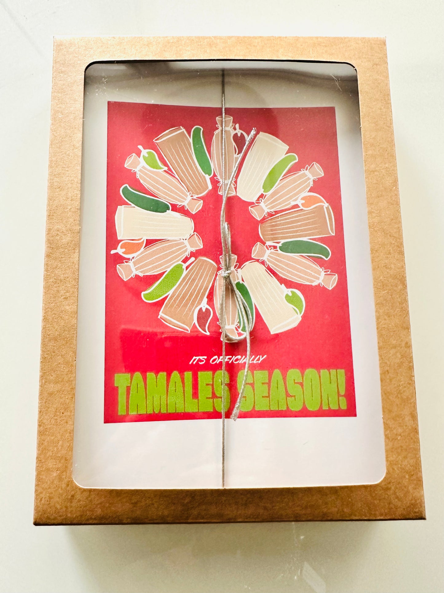 IT'S OFFICIALLY TAMALES SEASON Holiday Boxed Christmas cards set of 10