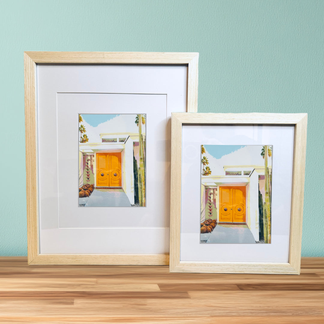 Palm Spring YELLOW DOOR Printed Artwork Home Decor Framed or Matted
