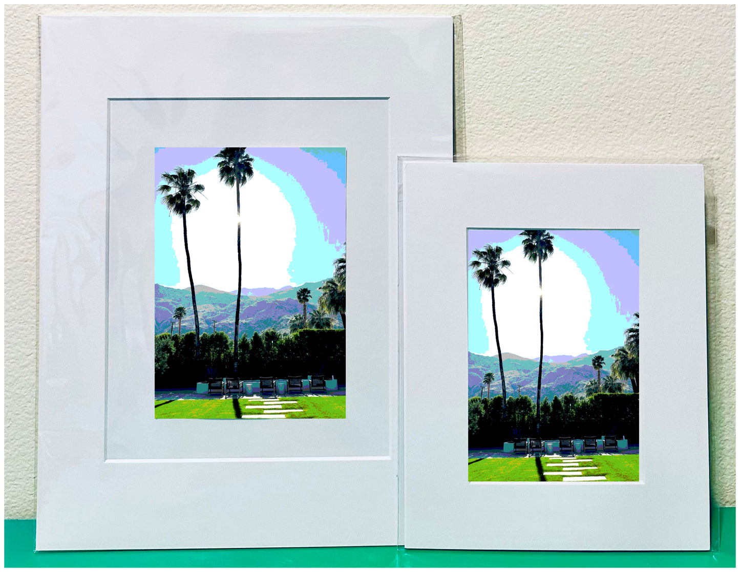 Palm Spring Hotel Prints AZURE SKY Framed Printed Artwork Home Decor