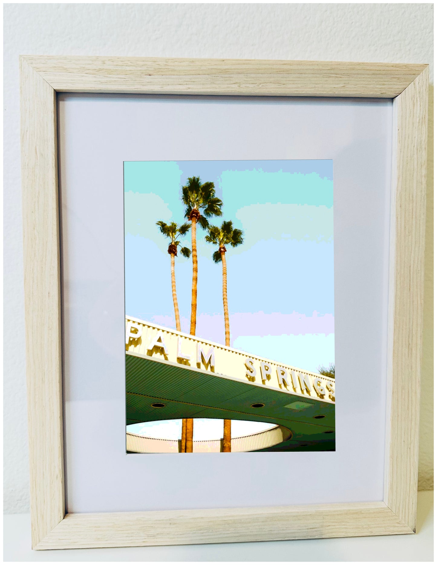 Palm Springs Iconic Sites WELCOME TO PSP Framed Printed Artwork Home Decor