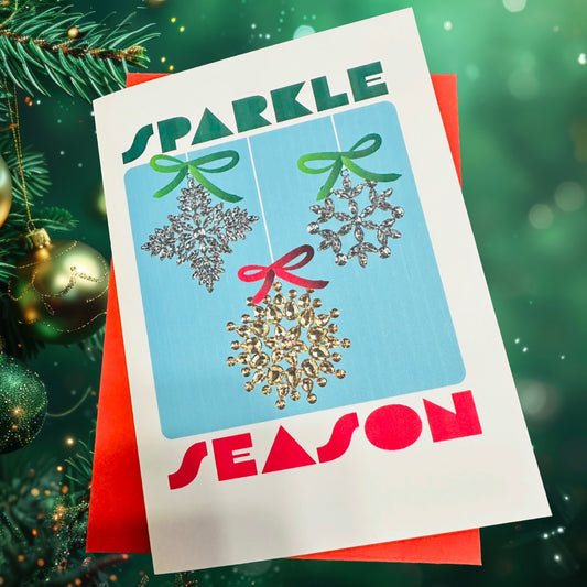 Sparkle & Shine Ornaments Holiday Boxed Christmas card set of 10