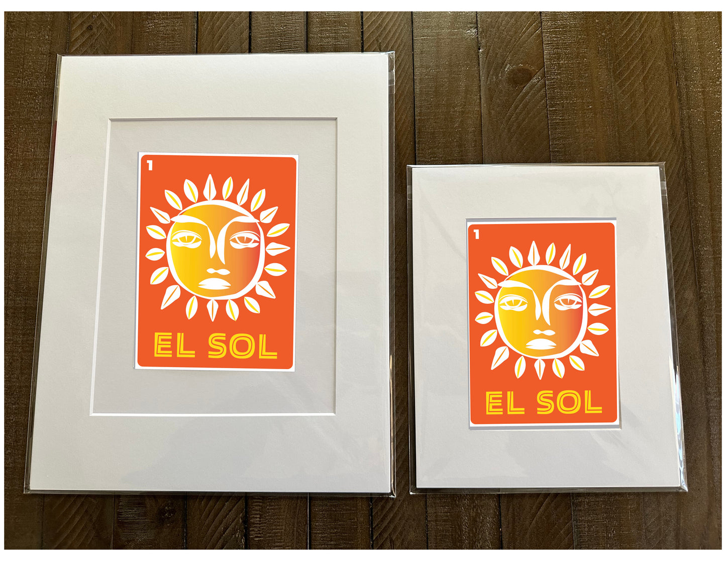 EL SOL Mexican Loteria Food, Drink & festive Icons Printed Artwork Home Decor