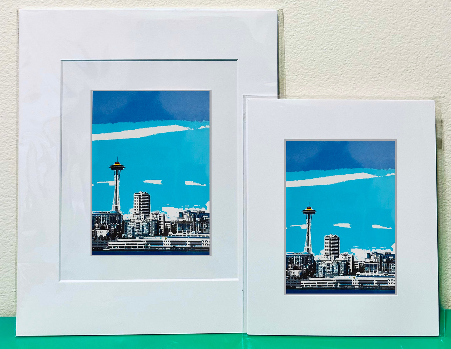 Iconic SEATTLE WATER VIEW Framed Printed Artwork Home Decor