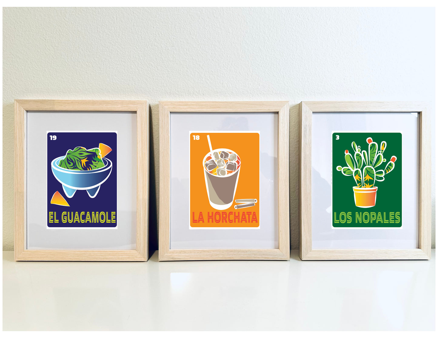 LA HORCHATA Mexican Loteria Food, Drink & festive Icons Printed Artwork Home Decor