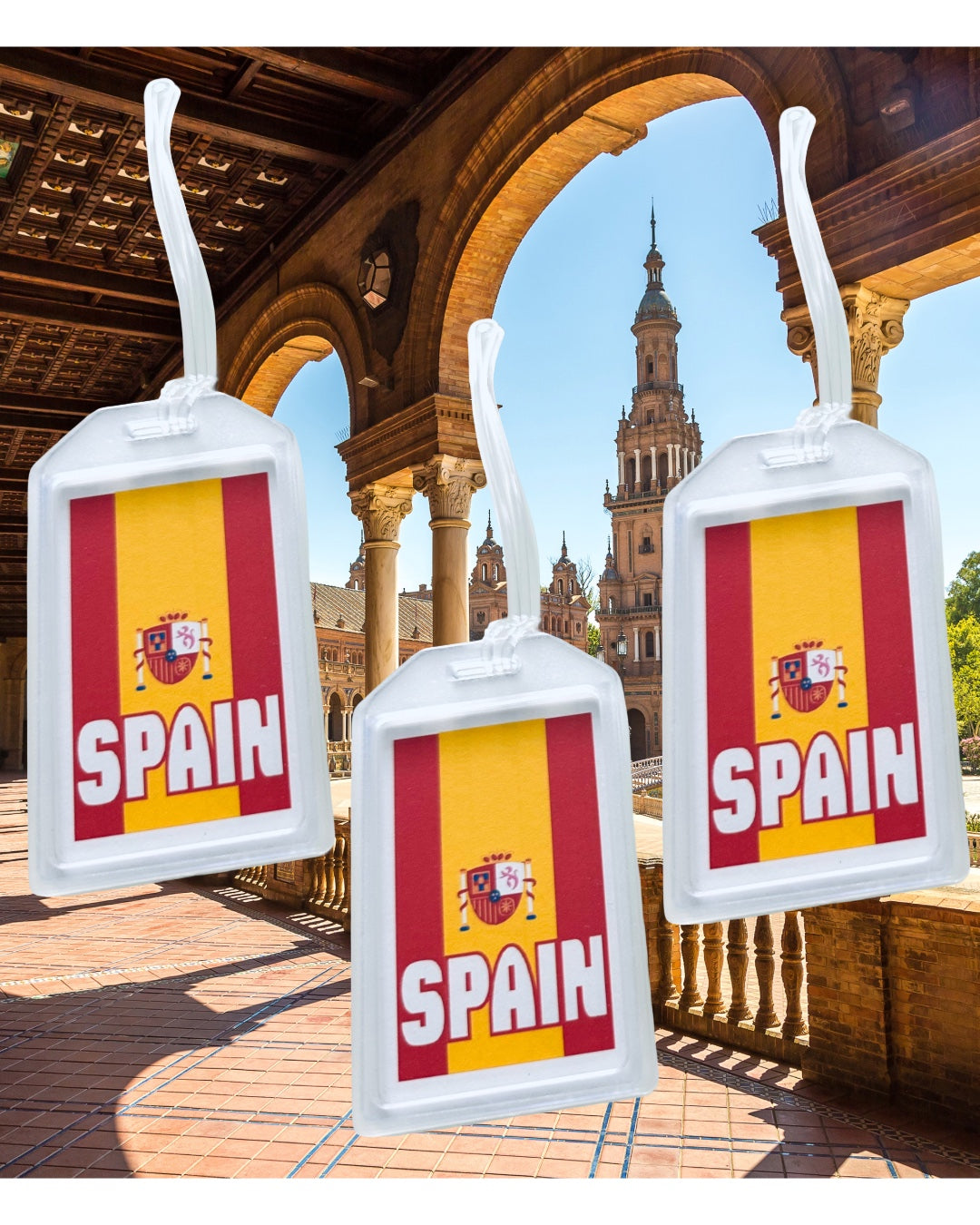 EUROPEAN Countries heavy duty acrylic Luggage & Travel Bag Tags