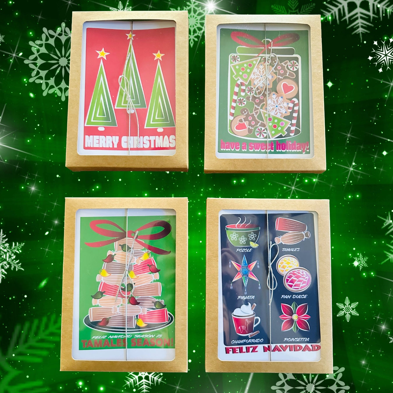 Have a Sweet Holiday! Cookie Jar Boxed Christmas card set of 10
