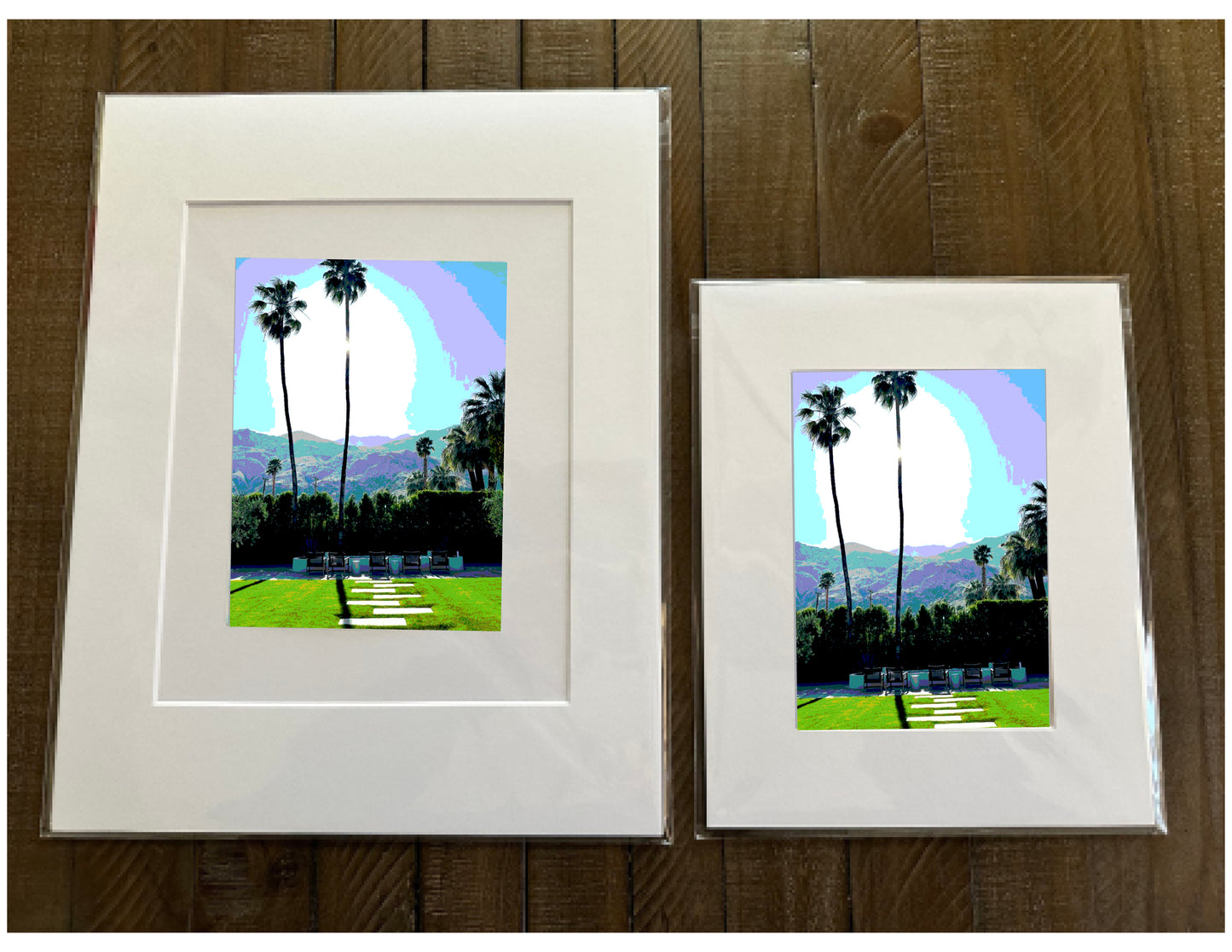 Palm Springs CA Iconic Sites WELCOME TO PSP City Hall Printed Artwork Home Decor