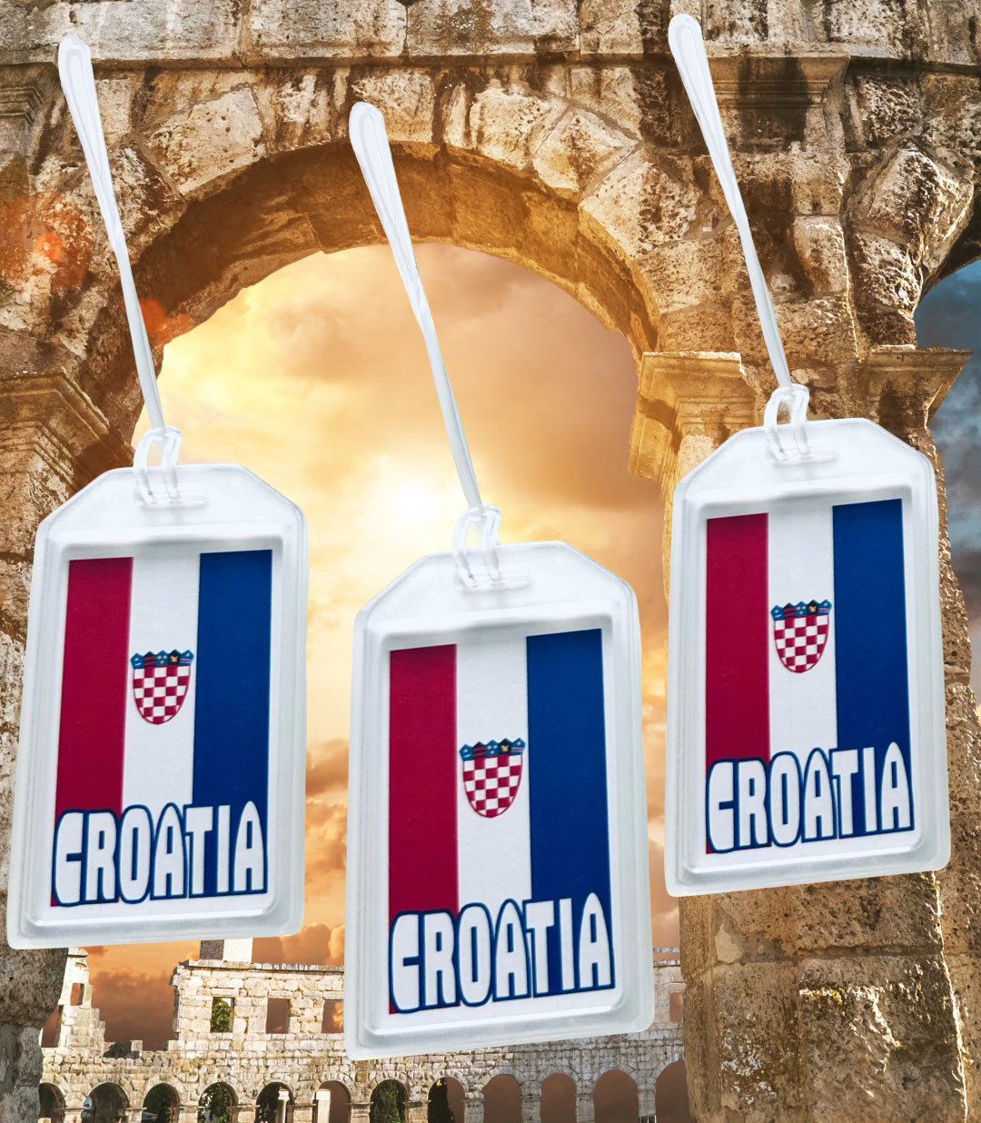 EUROPEAN Countries heavy duty acrylic Luggage & Travel Bag Tags