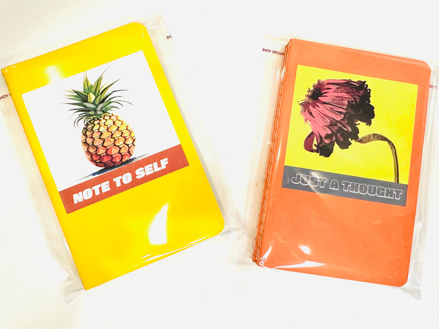 Orange MINI NOTEBOOKS Set of 3 Garden Theme