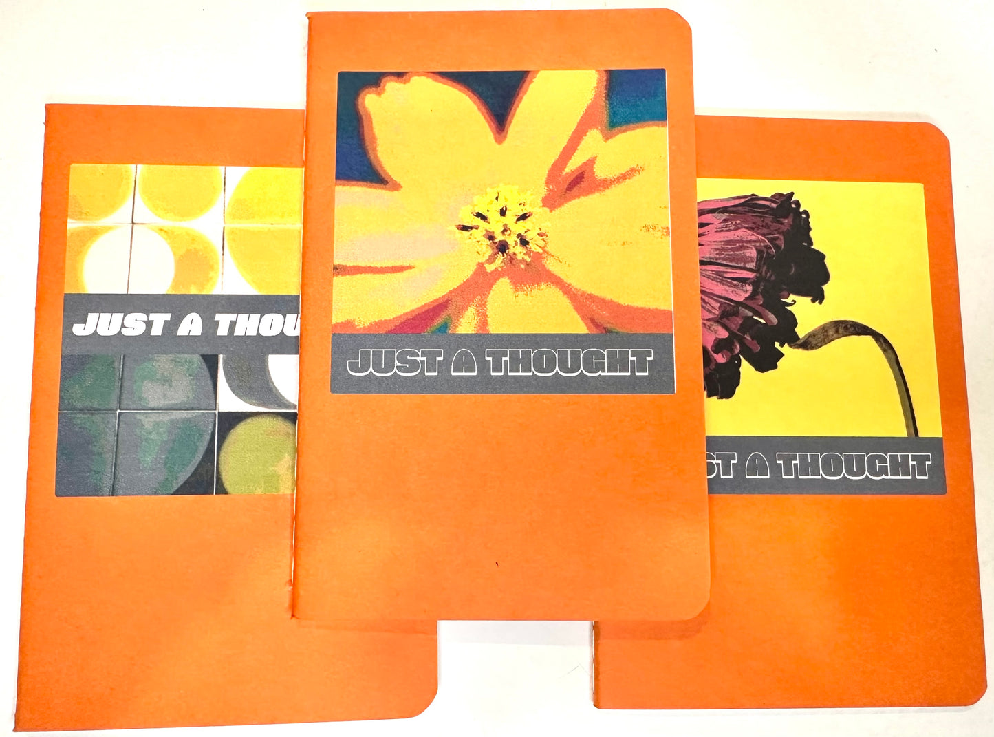 Yellow Tropical & Orange Garden Mini Pocket NOTEBOOKS Set of 3