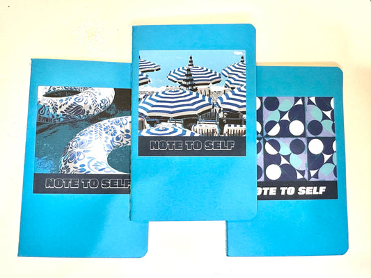 Blue MINI NOTEBOOKS set of 3 Water Theme
