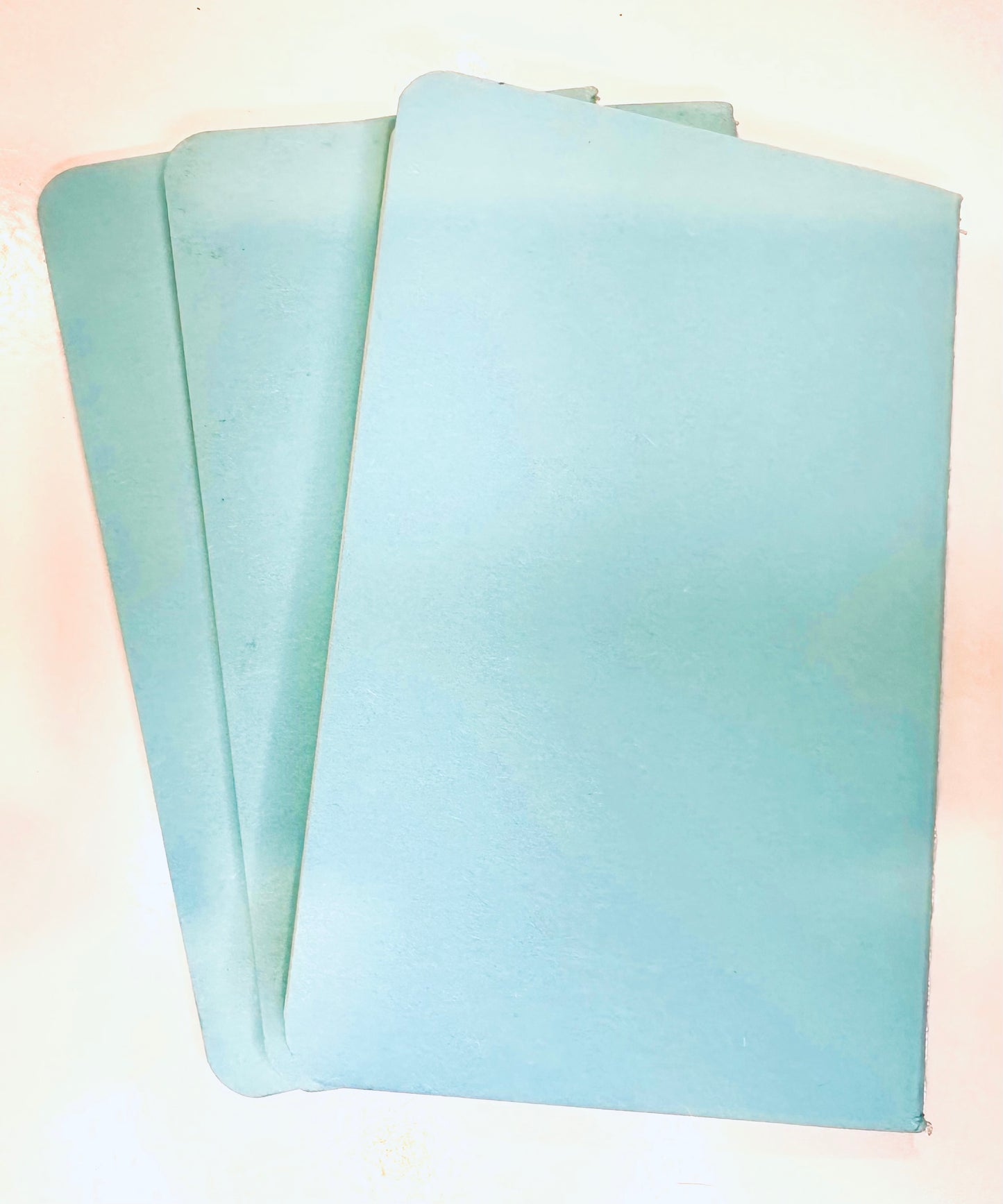 Blue Water & Lite Blue Wallpaper Mini Pocket NOTEBOOKS set of 3