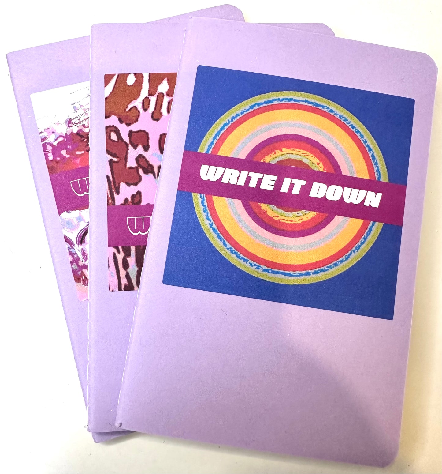 Purple Scenic & Lavender Popstar Mini Pocket NOTEBOOKS set of 3