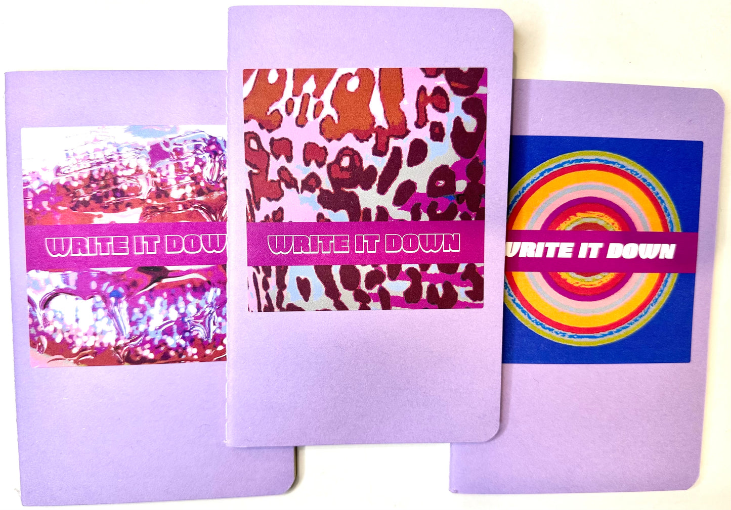 Purple Scenic & Lavender Popstar Mini Pocket NOTEBOOKS set of 3