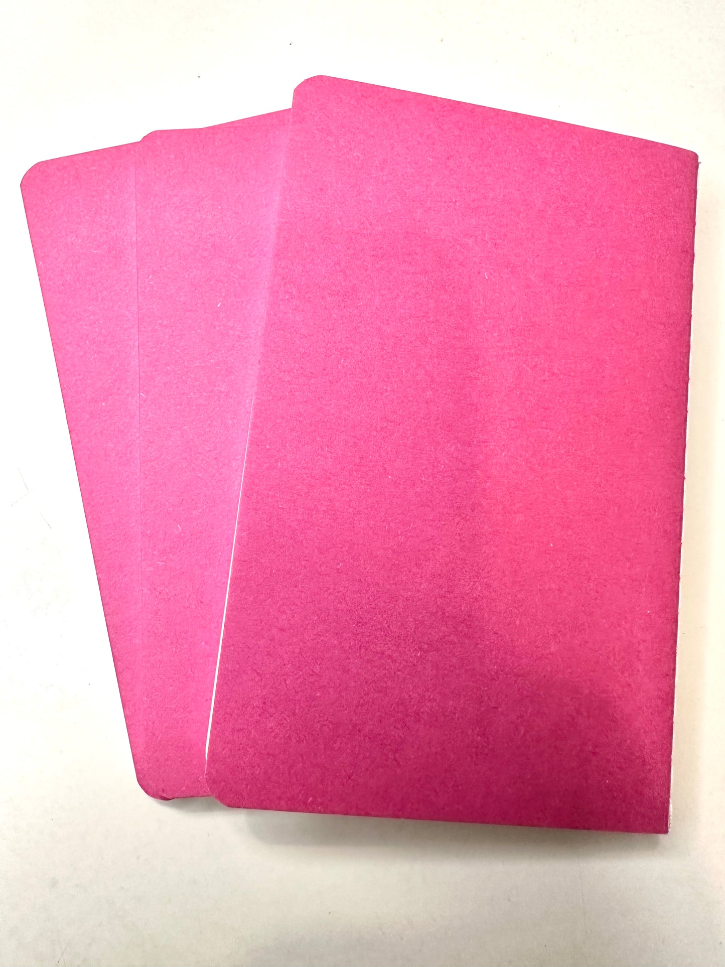 Hot Pink MINI NOTEBOOKS set of 3 Bold Theme