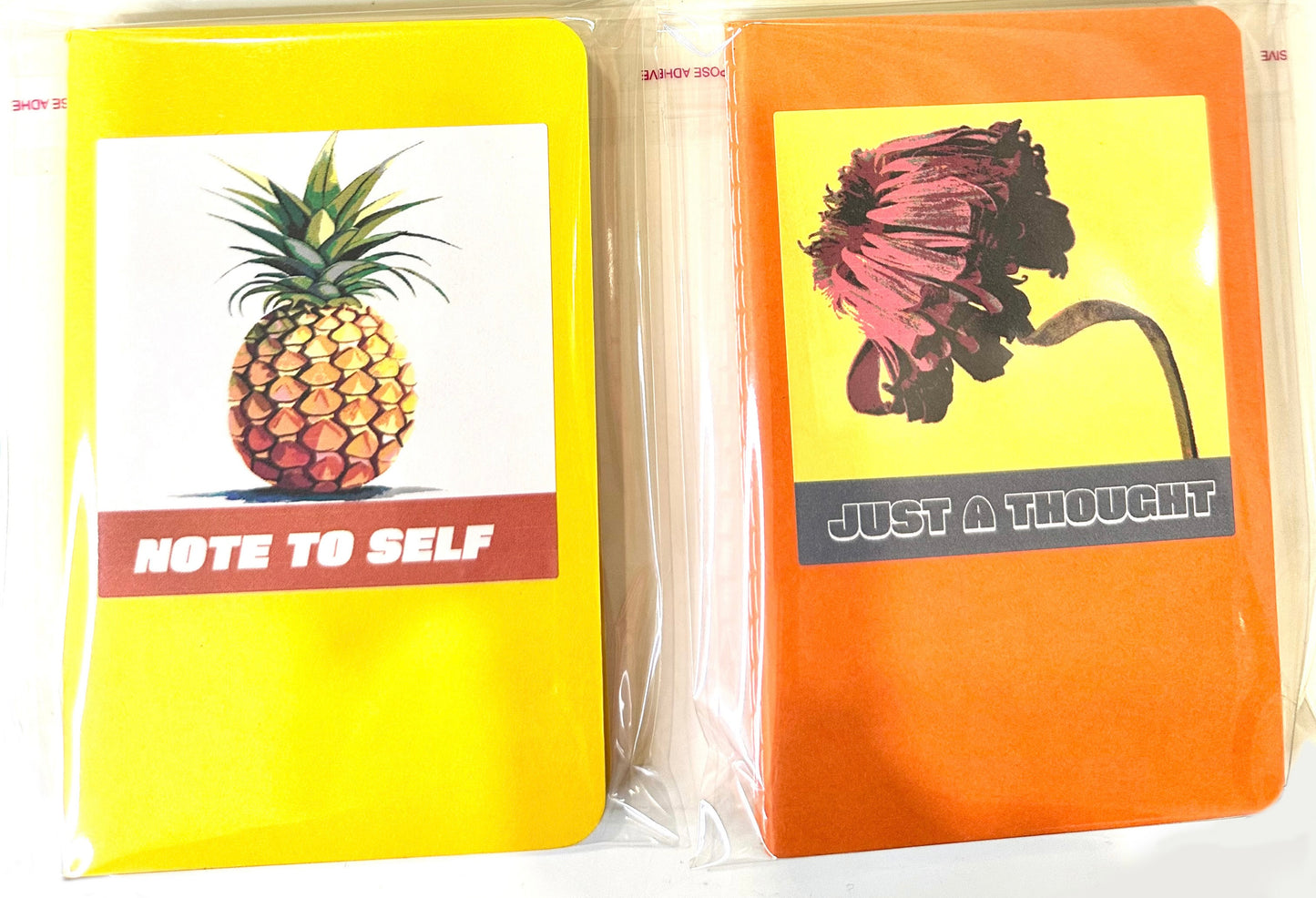 Yellow Tropical & Orange Garden Mini Pocket NOTEBOOKS Set of 3