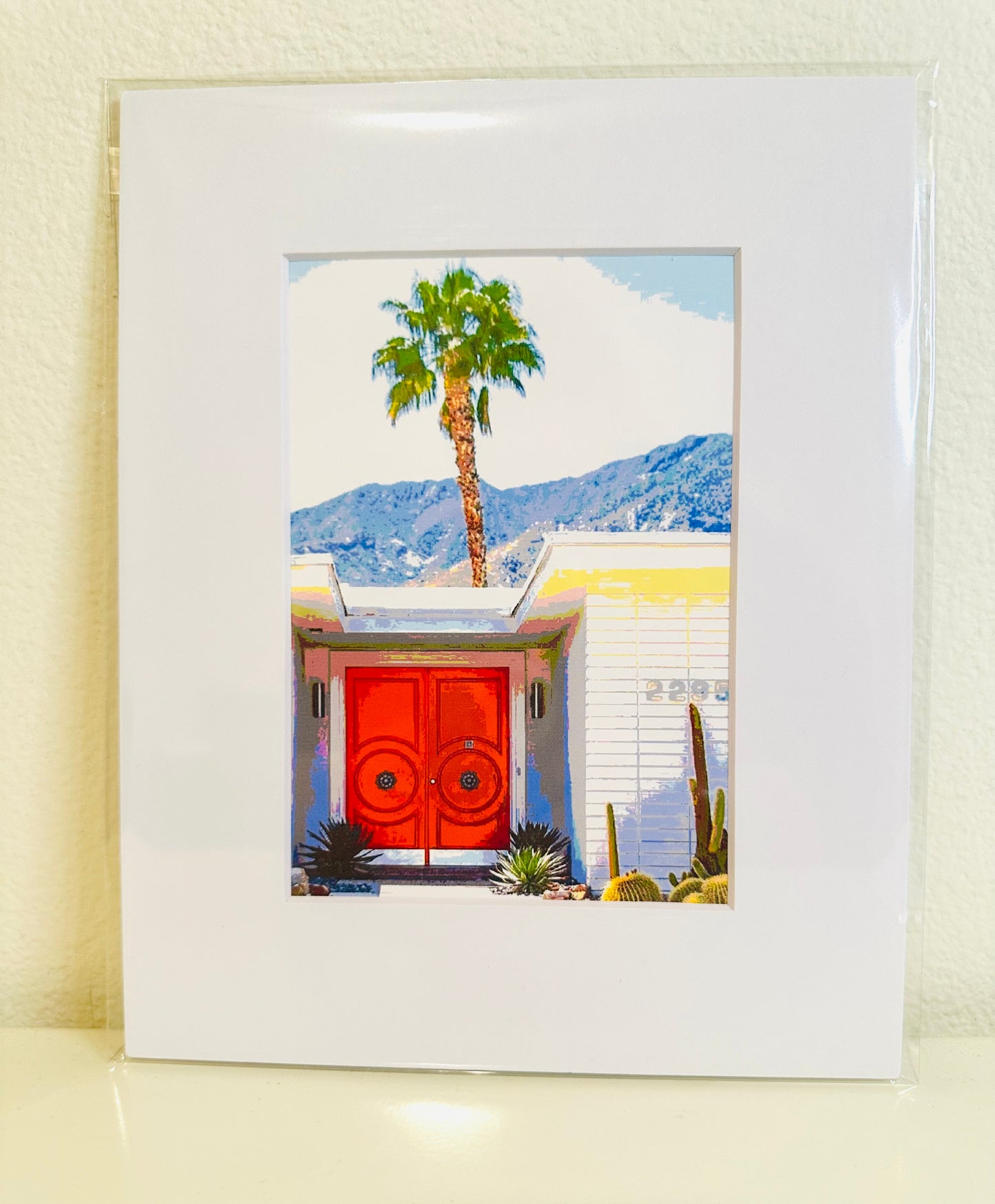 Palm Springs MID CENTURY HOME Framed Printed Artwork Home Decor