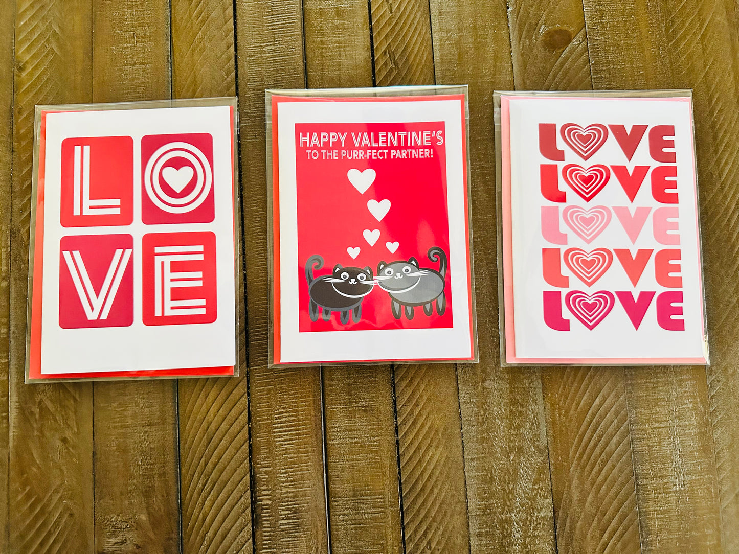 Happy LOVE X 5 Anniversary Love Card 5x7 Greeting Card