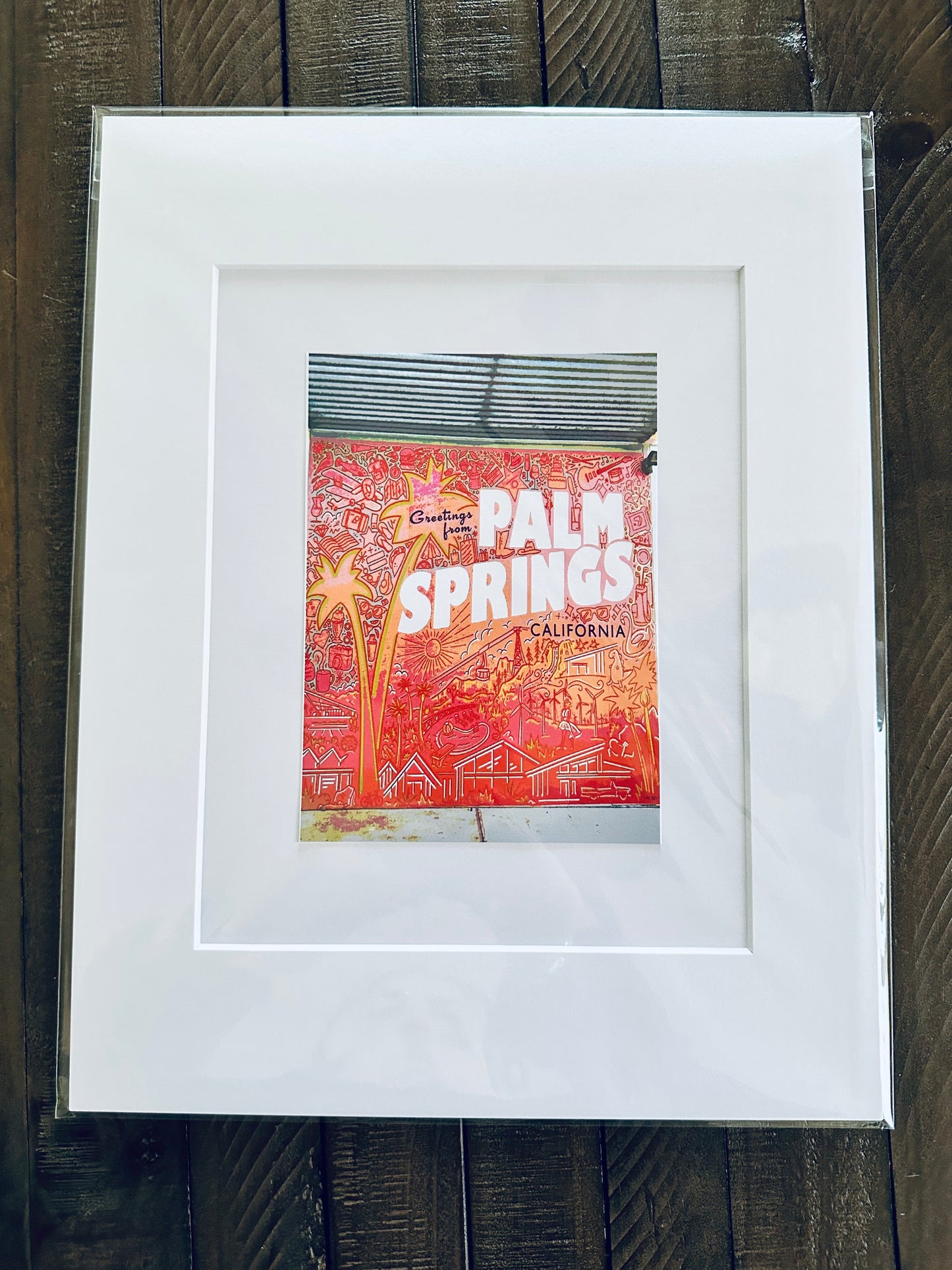 Palm Spring PSP MURAL Printed Artwork Home Decor Framed or Matted