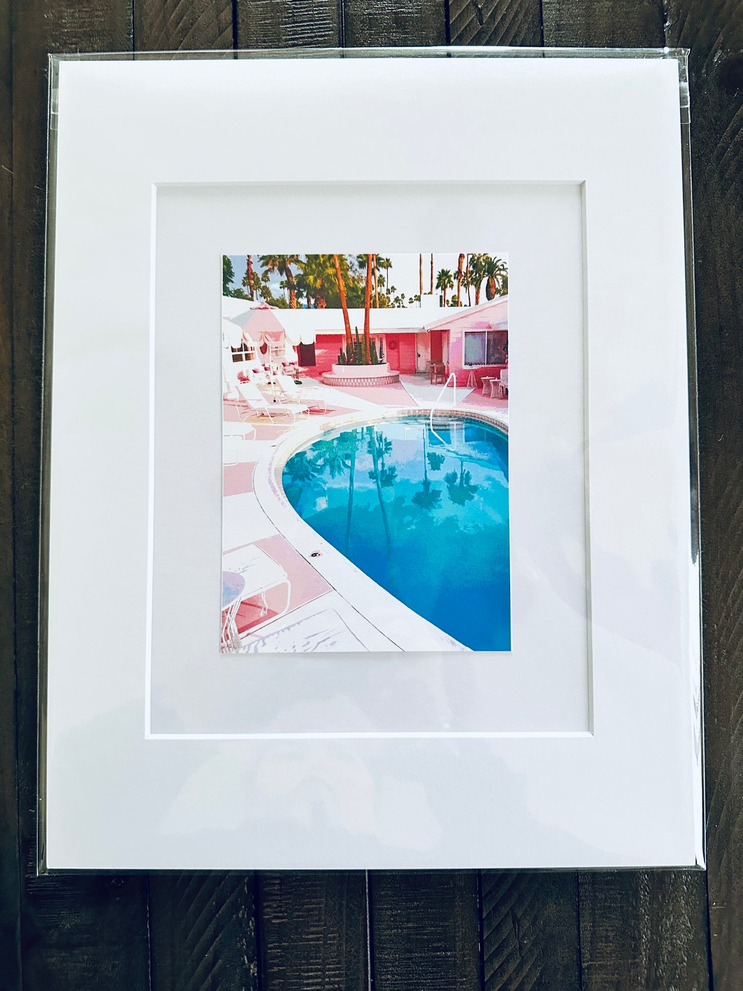 Palm Spring TRIXIE POOL Printed Artwork Home Decor Framed or Matted