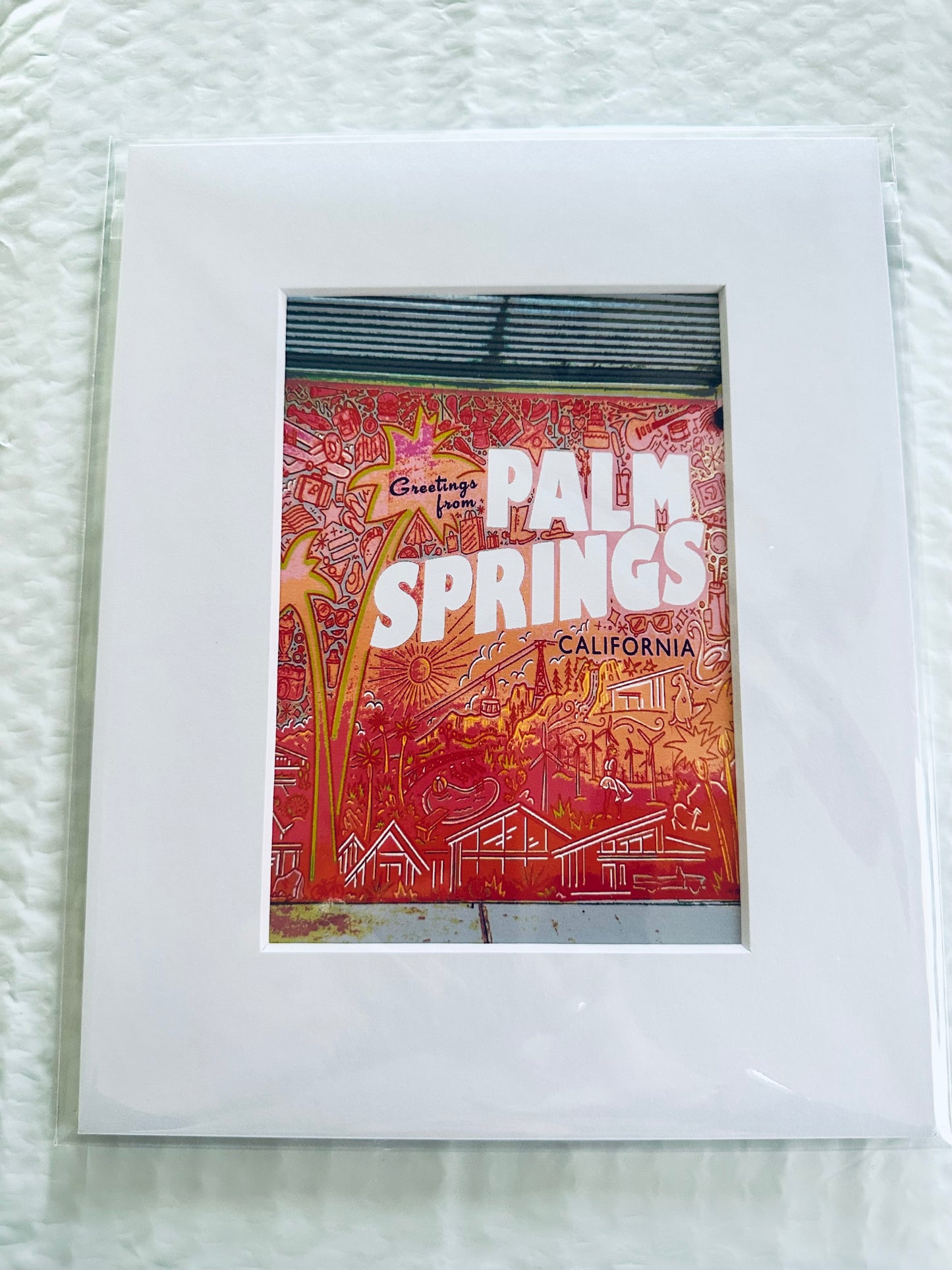 Palm Spring PSP MURAL Printed Artwork Home Decor Framed or Matted