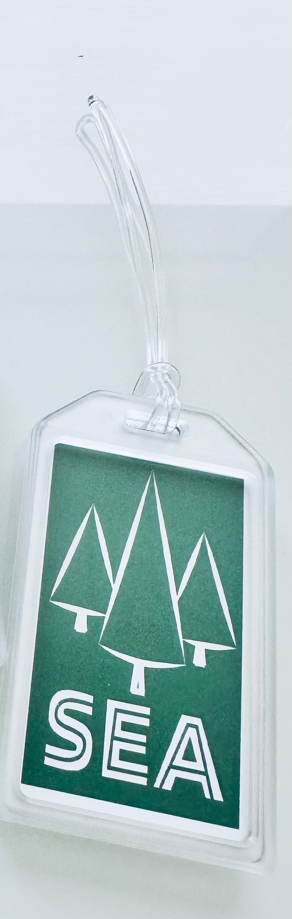 SEATTLE/SEA Airport code Heavy duty acrylic City Luggage & Travel Bag Tags