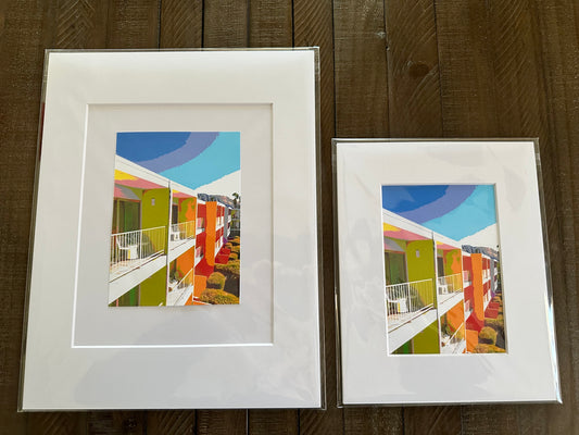 Palm Spring Hotel SAGUARO COLORS Printed Artwork Home Decor Framed or Matted