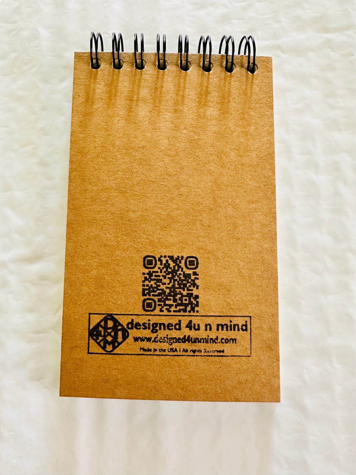 San Diego SAN Mini 3x5 Spiral Kraft Blank inside pages Memo Home Office School or Travel notebook