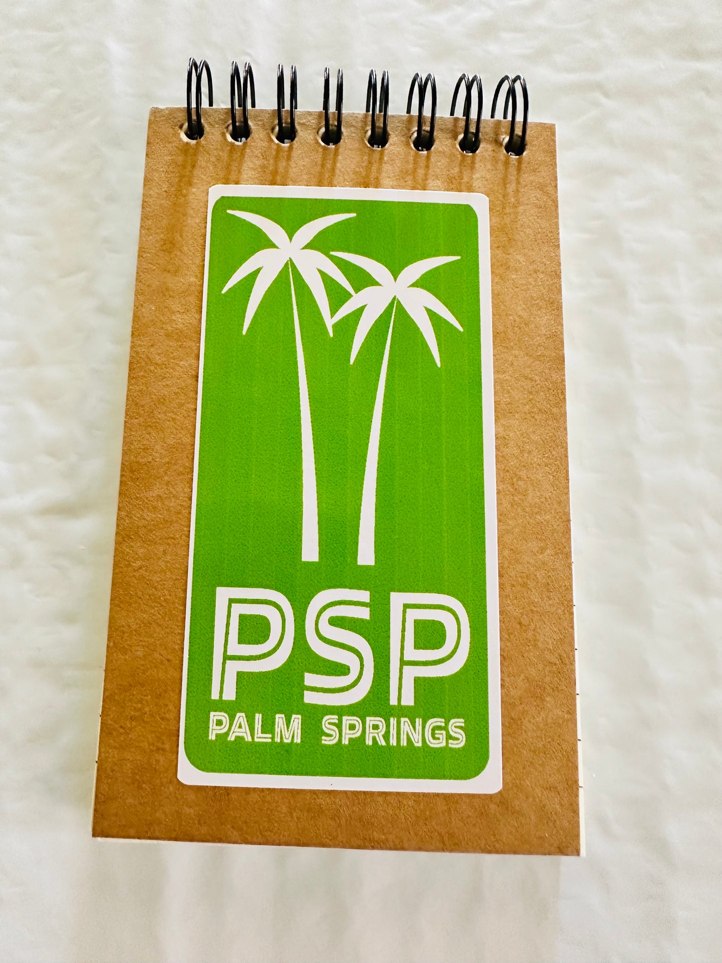 Palm Springs PSP Mini 3x5 Spiral Kraft Blank inside pages Memo Home Office School or Travel notebook