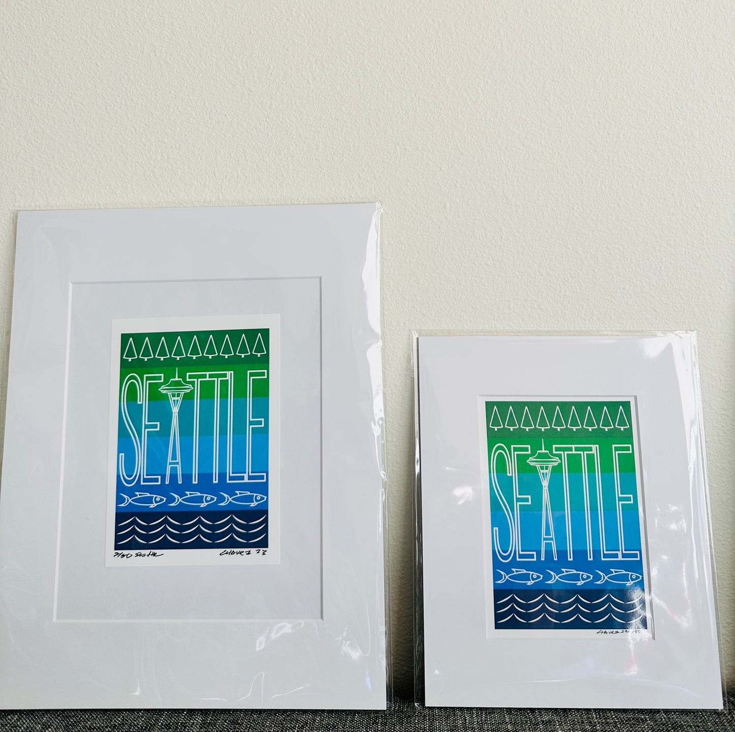 Iconic SEATTLE Space Needle Framed Printed Artwork Home Decor