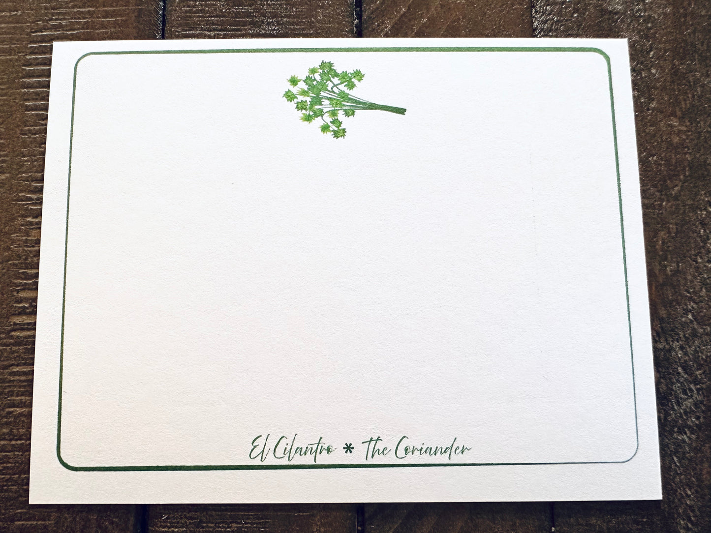 Latin Kitchen Spanish Language NoteCards Stationery Set of 10