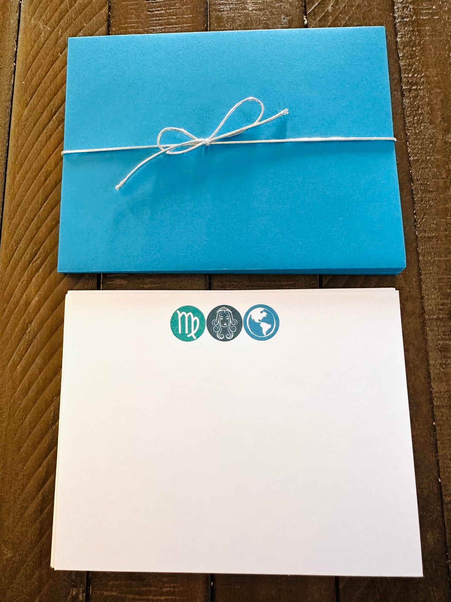 VIRGO Element & Symbols Note Cards A2 Stationery set of 10