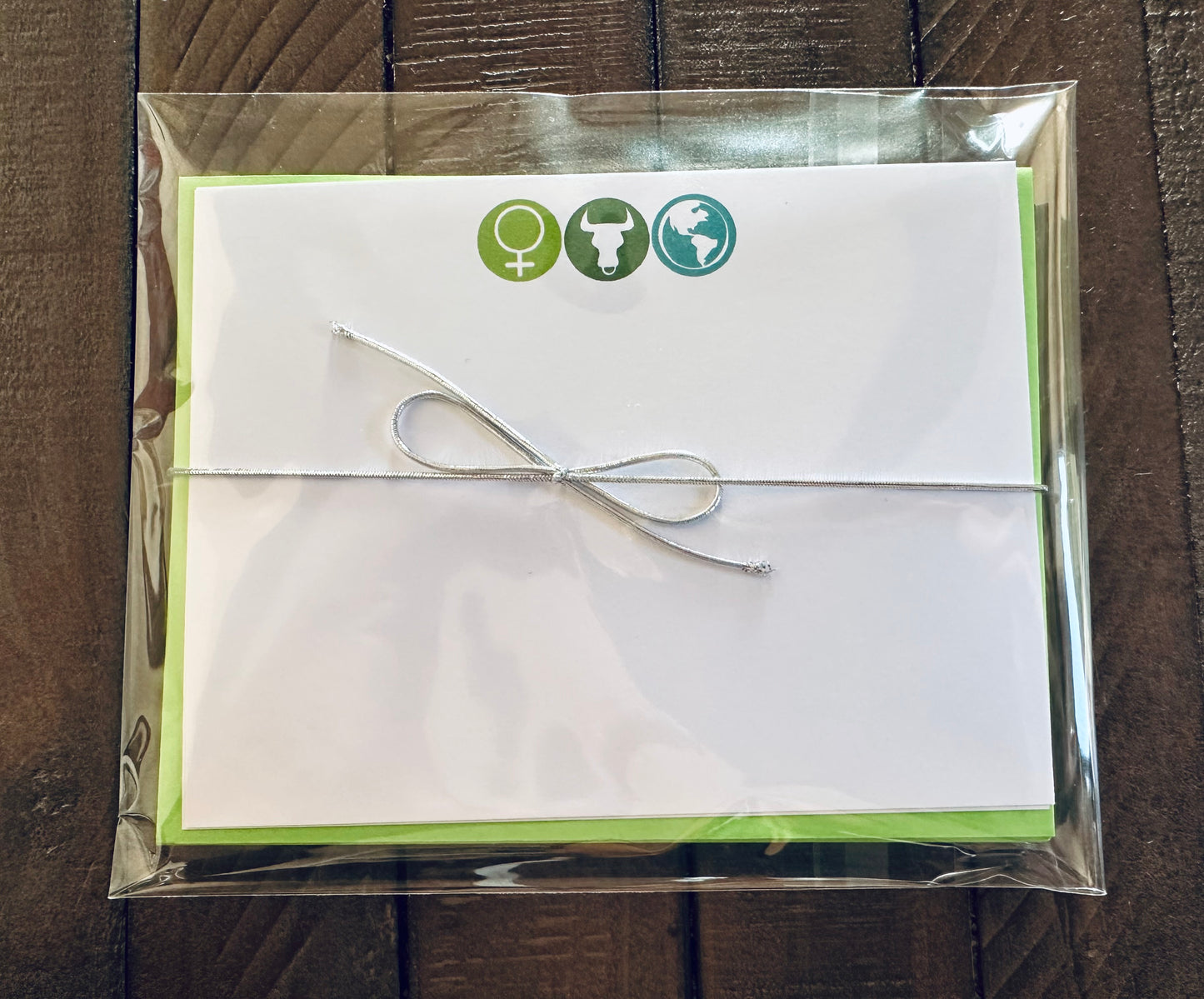 TAURUS Element & Symbols Note Cards A2 Stationery set of 10