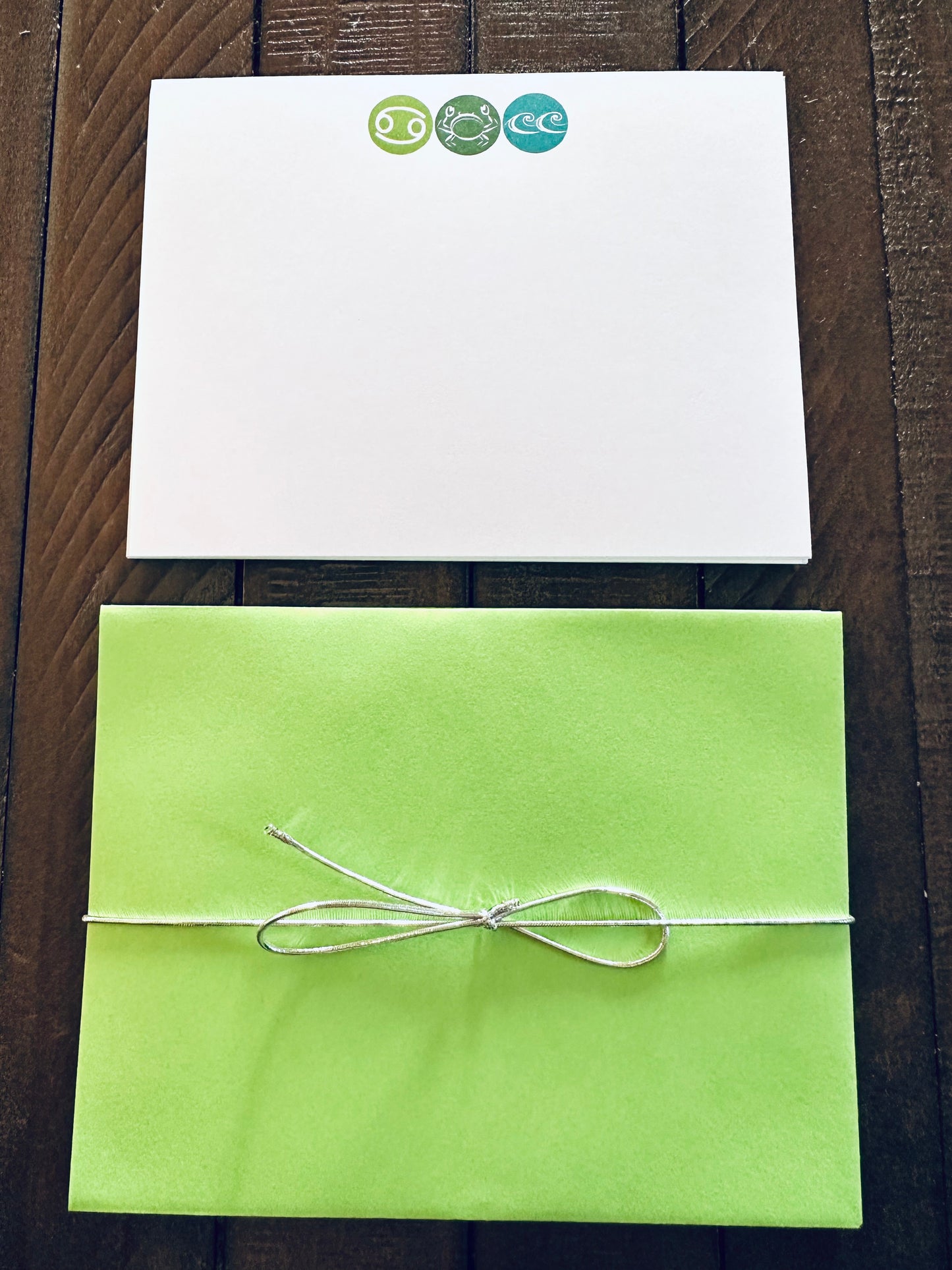 CANCER Element & Symbols Note Cards A2 Stationery set of 10