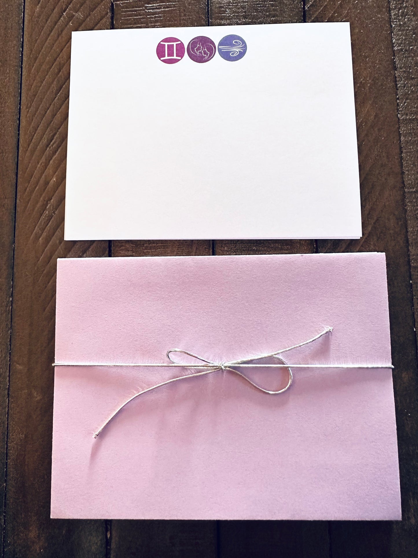 GEMINI Element & Symbols Note Cards A2 Stationery set of 10