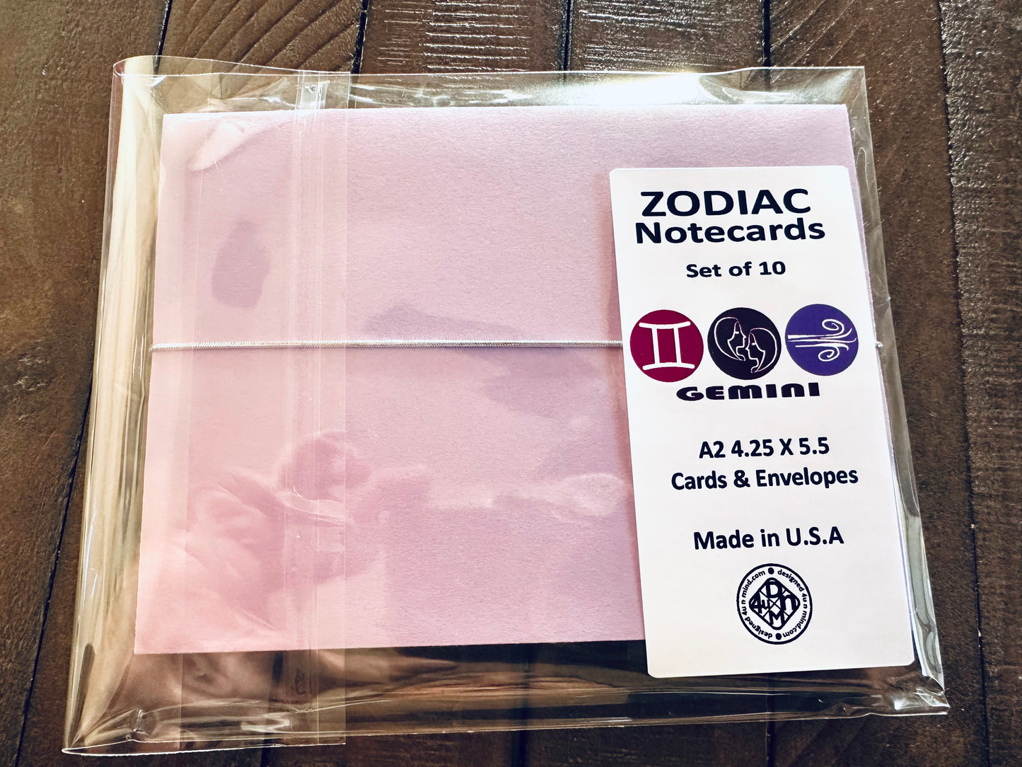 GEMINI Element & Symbols Note Cards A2 Stationery set of 10
