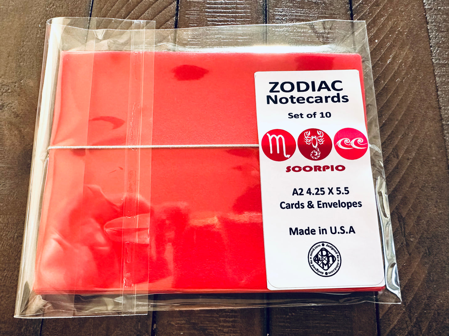 SCORPIO Element & Symbols Note Cards A2 Stationery set of 10