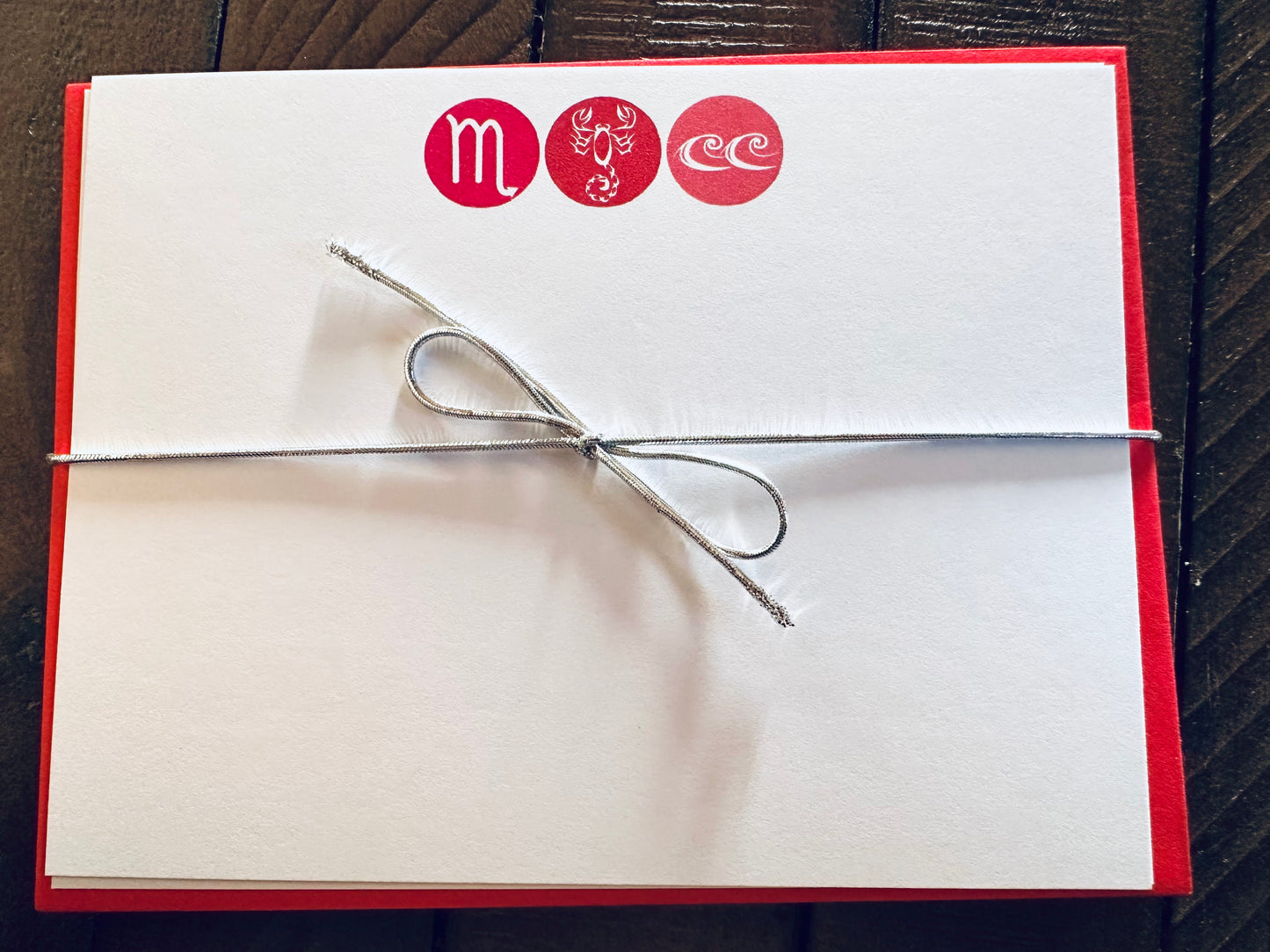 SCORPIO Element & Symbols Note Cards A2 Stationery set of 10