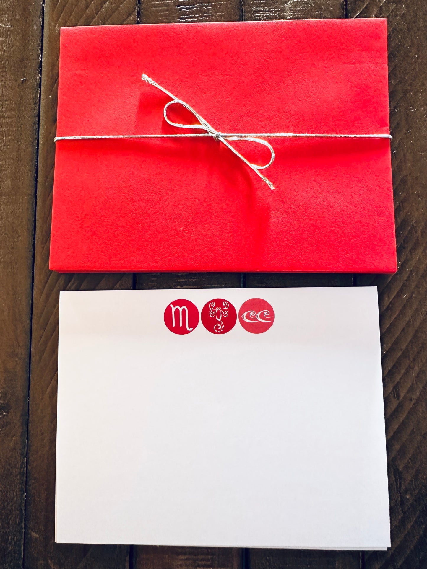 SCORPIO Element & Symbols Note Cards A2 Stationery set of 10