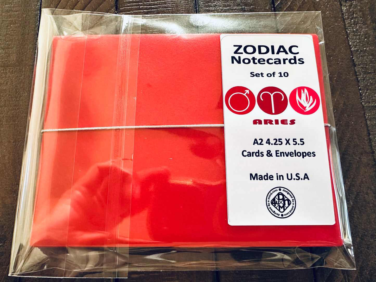 ARIES Element & Symbols Note Cards A2 Stationery set of 10