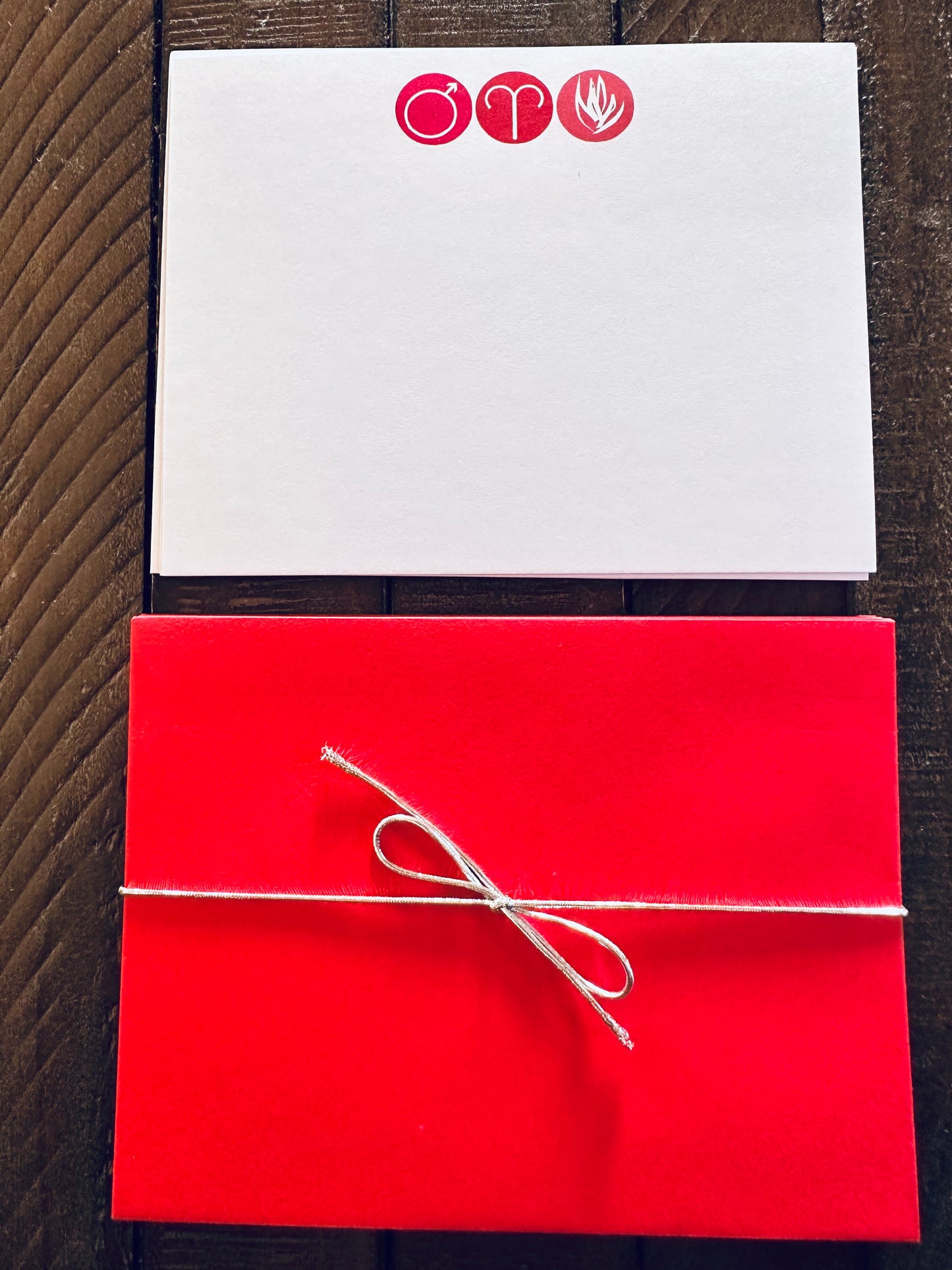 ARIES Element & Symbols Note Cards A2 Stationery set of 10